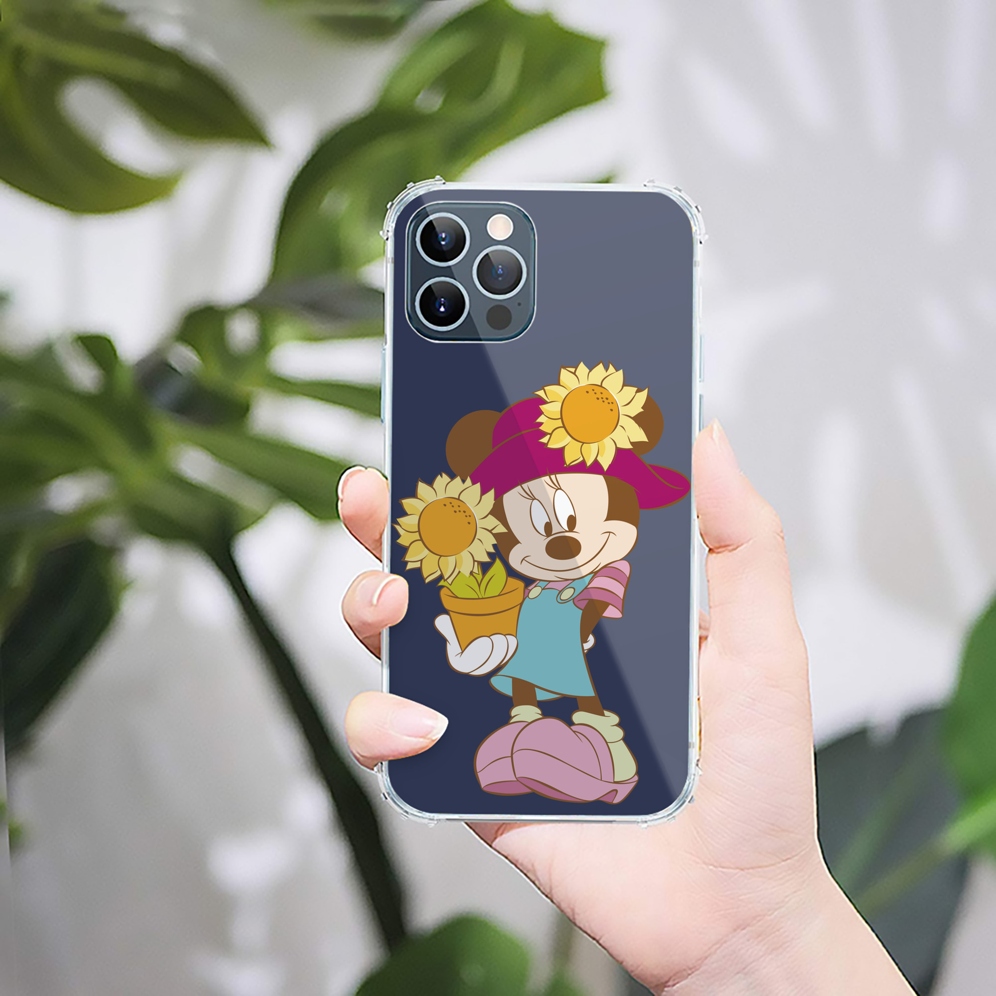 （画像用） ミッキーマウス Mickey Mouse 【iPhone 12シリーズ対応】透明スマホケース（クリアソフトケース）